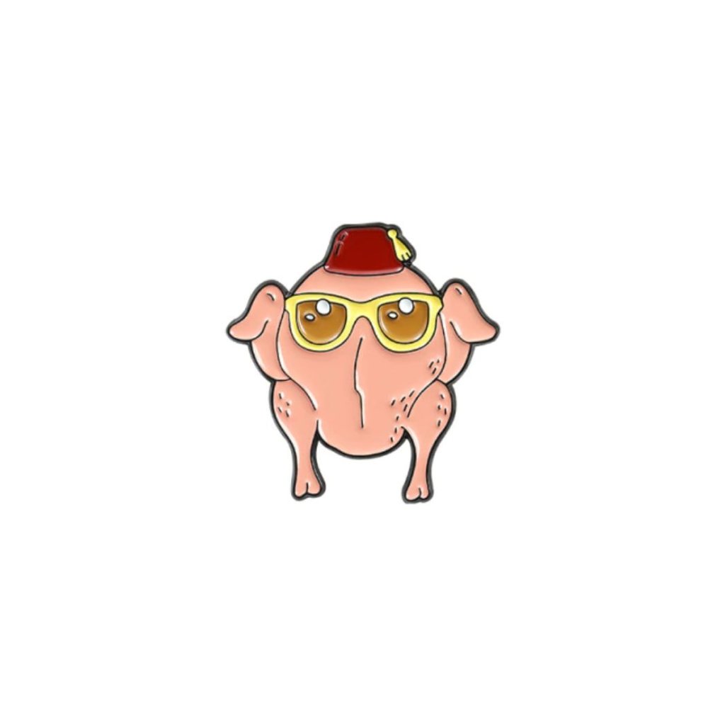 FRIENDS Monica Thanksgiving Turkey Head Collectors Enamel Pin